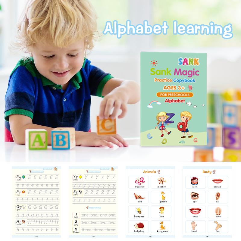 Reusable Handwriting Practice Copybook Magic Pen Set