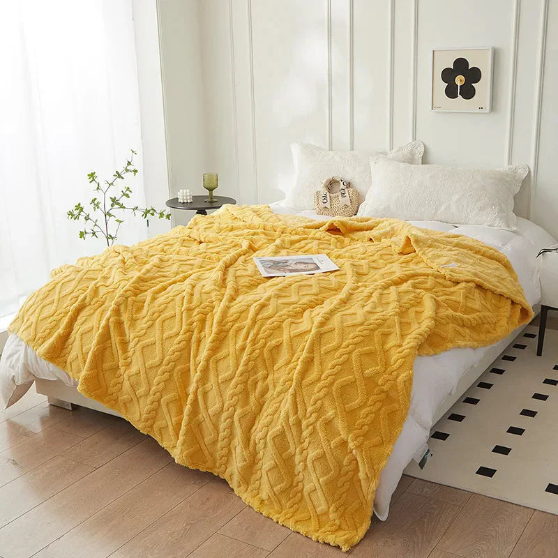 Reversible Plush Blanket, Cozy Design