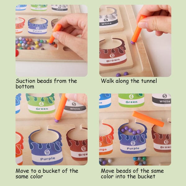 Interactive Magnetic Color and Number Activity, Educational Fun