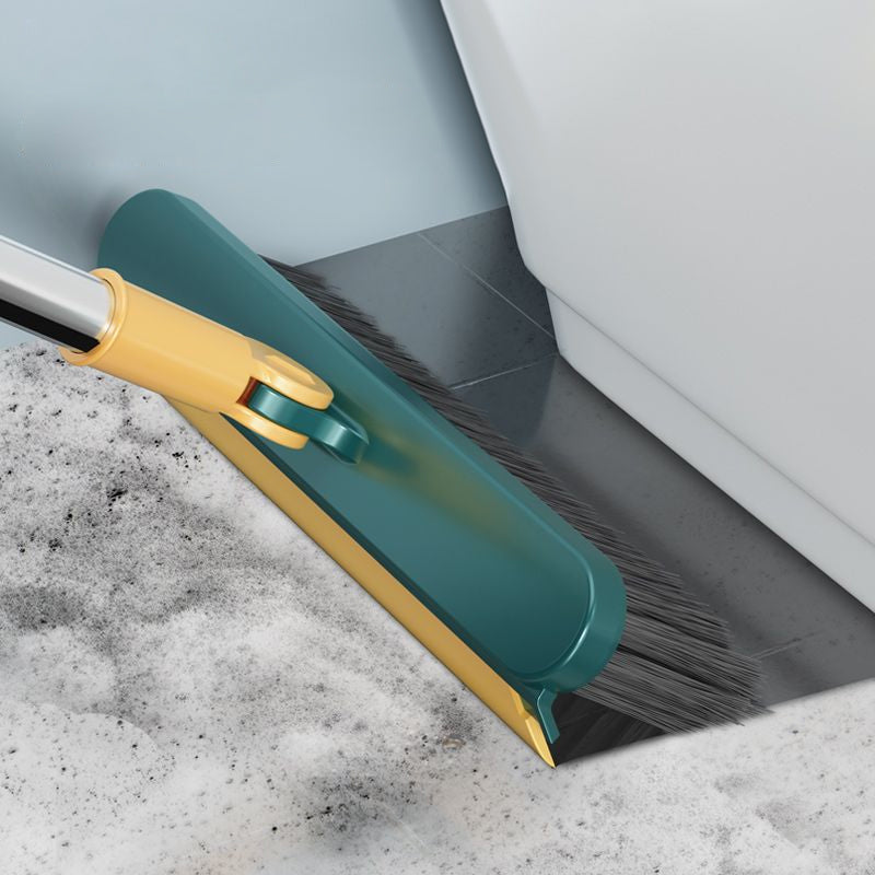 2-in-1 Floor Scrub Brush  V-Shaped Bristles & Rotating Head