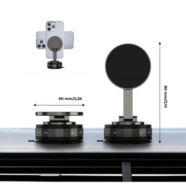 Magnetic Suction Cup, Adjustable 360° Phone Holder