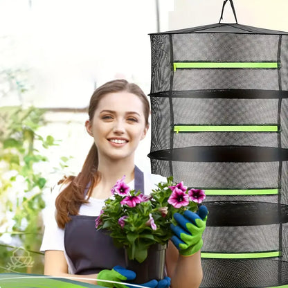 Foldable Drying Rack, Multi-Tier Mesh Design for Efficient Drying