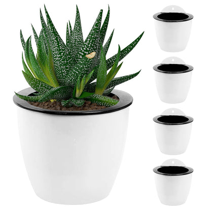 Modern Self-Watering Hanging Planter, Wall-Mounted Design