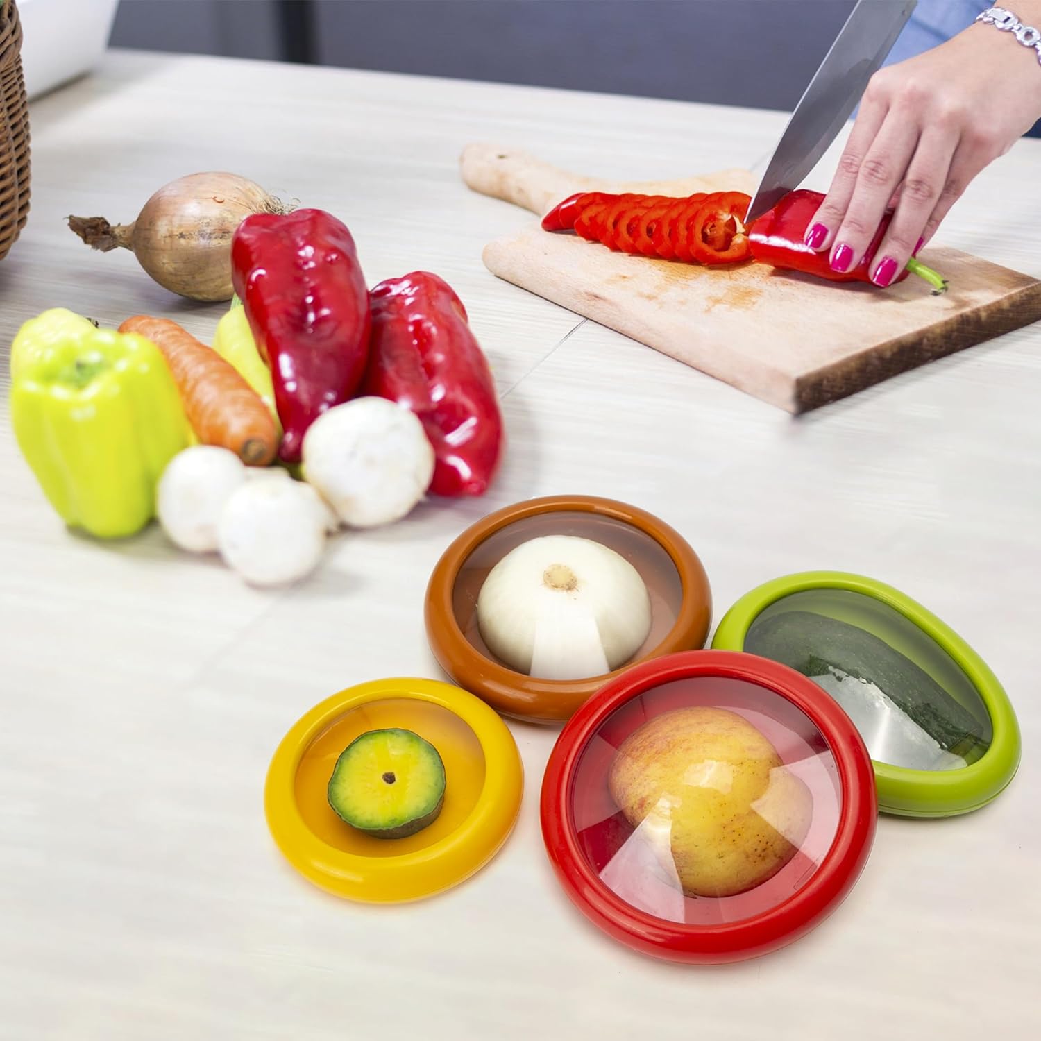 Reusable Silicone Food Covers  Airtight