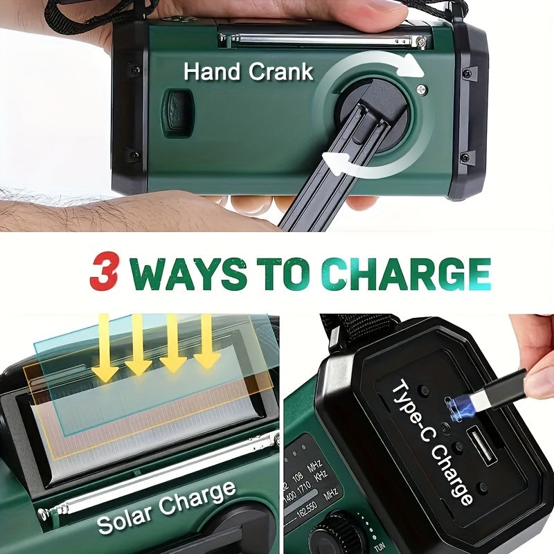 Multifunctional Emergency Radio Solar-Powered