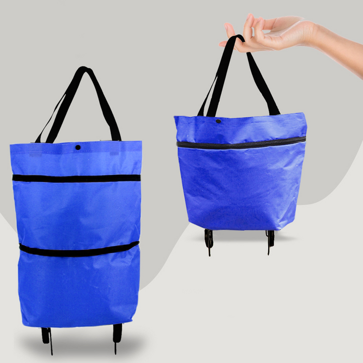 Versatile Foldable Shopping Cart, Convenient Wheels