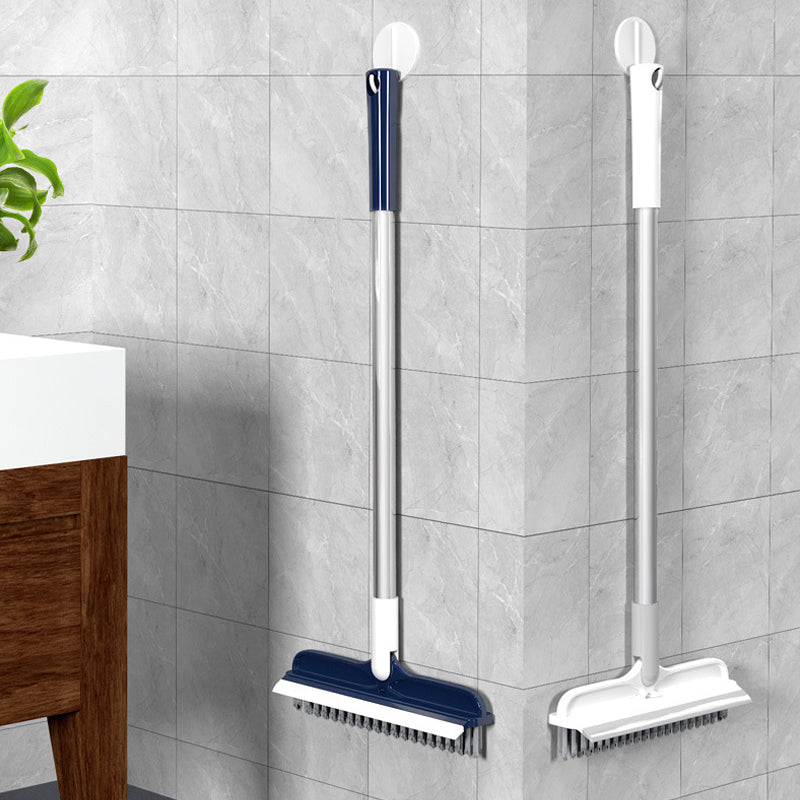 2-in-1 Floor Scrub Brush  V-Shaped Bristles & Rotating Head