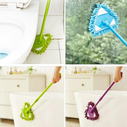 Rotatable Triangle Cleaning Mop  Adjustable Telescopic Handle