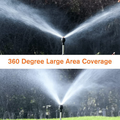 Automatic Rotating Garden Sprinkler, Retractable Tripod Design