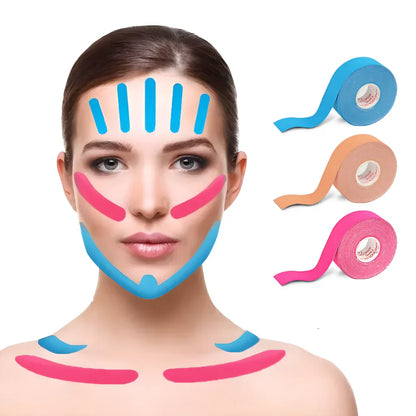 Kinesiology Tape, Targeted Relief for Face and Neck