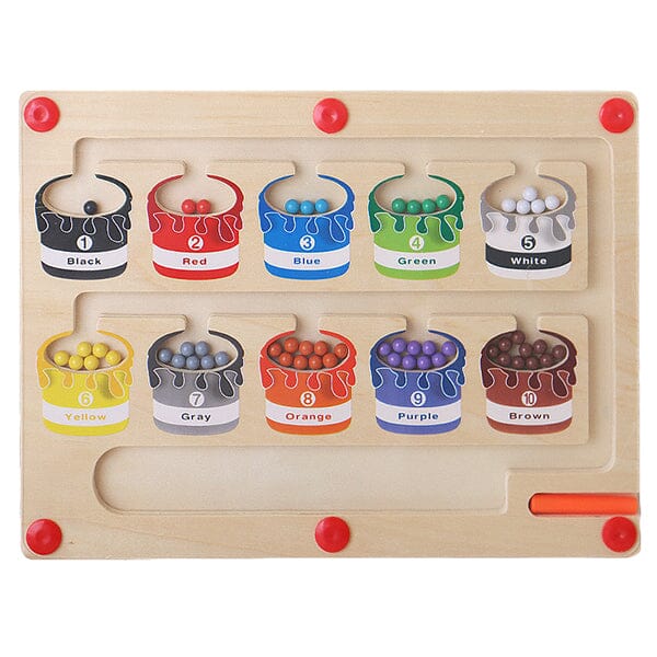 Interactive Magnetic Color and Number Activity, Educational Fun