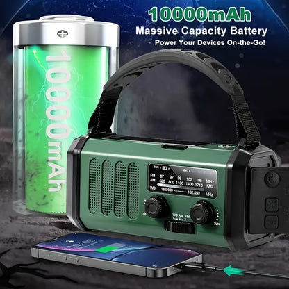 Multifunctional Emergency Radio with Flashlight and Charger
