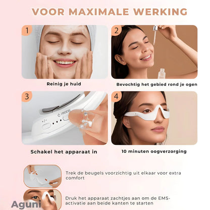 Red Light Therapy Glasses, Therapeutic EMS Design