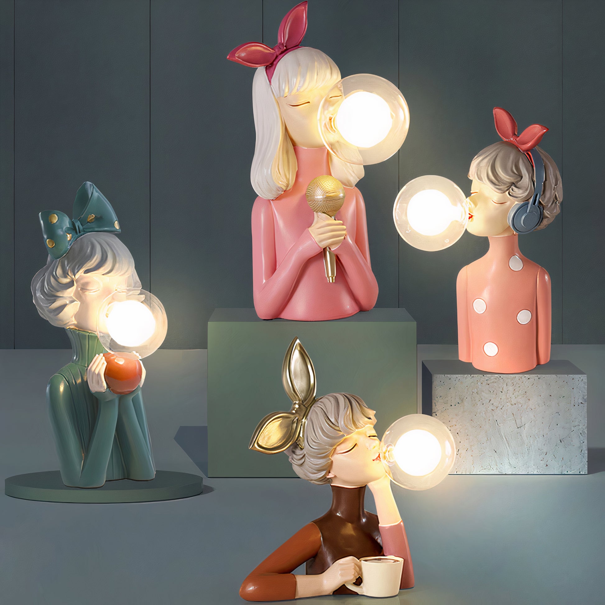 Lampe de table Artisan Sisters de style naturel