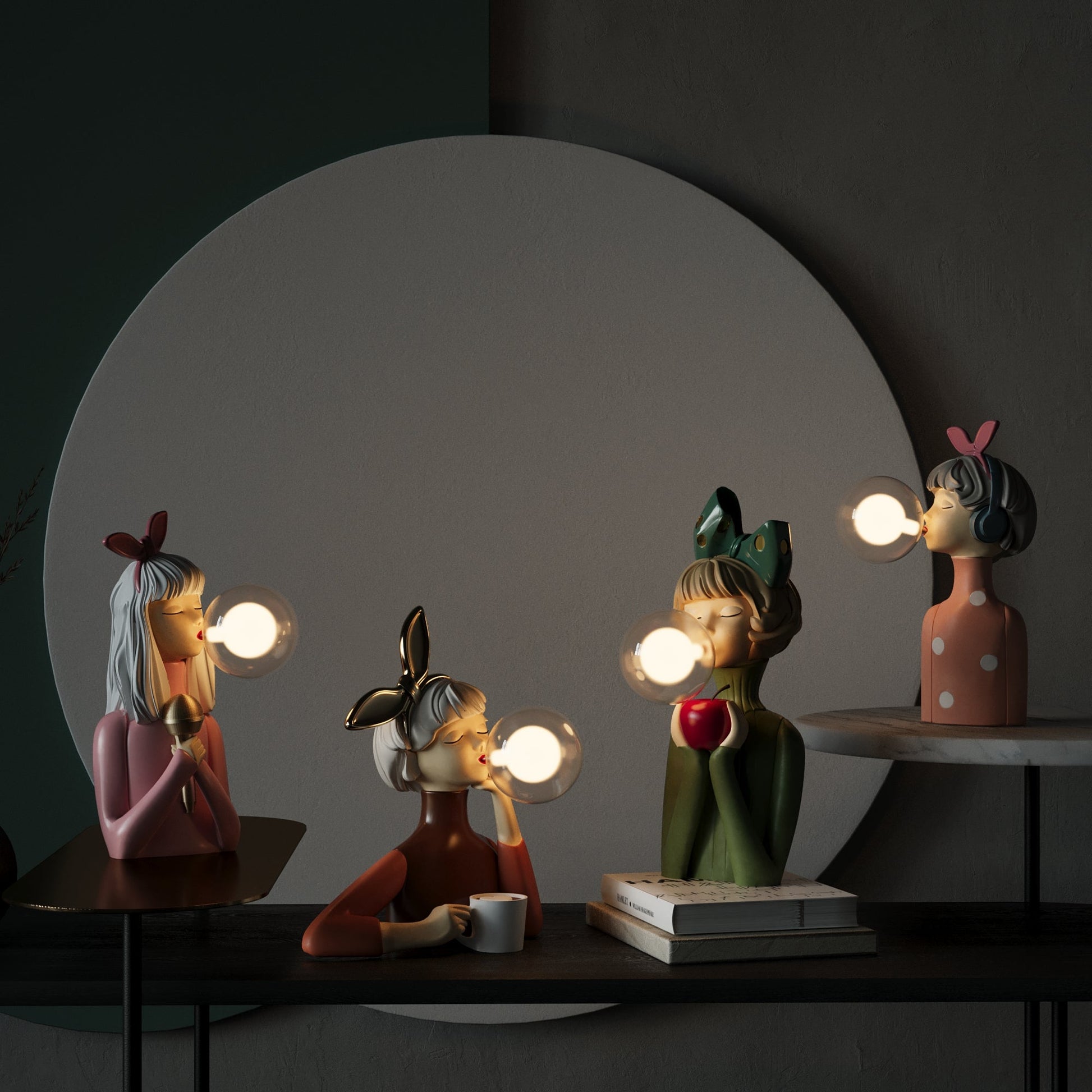 Lampe de table Artisan Sisters de style naturel
