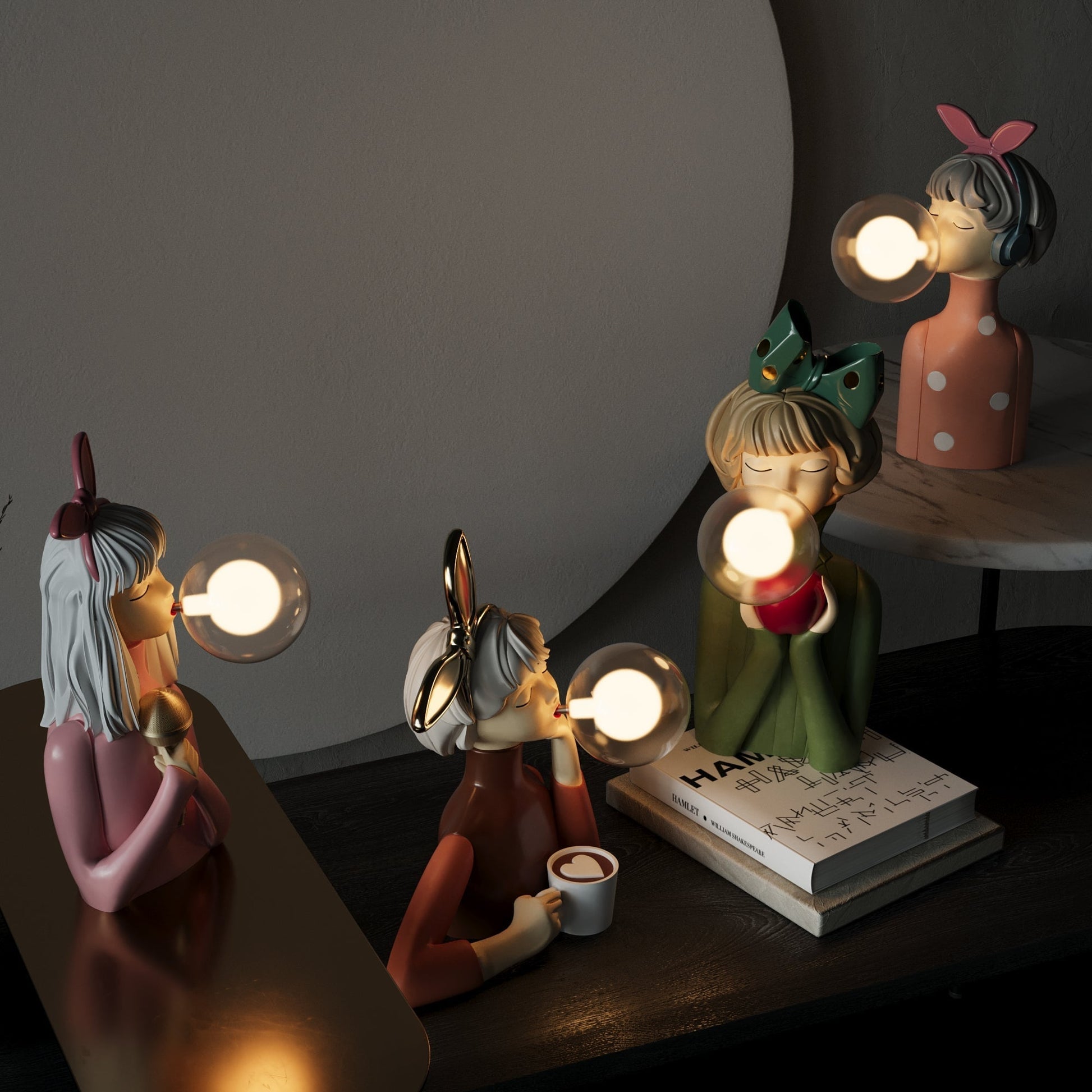 Lampe de table Artisan Sisters de style naturel