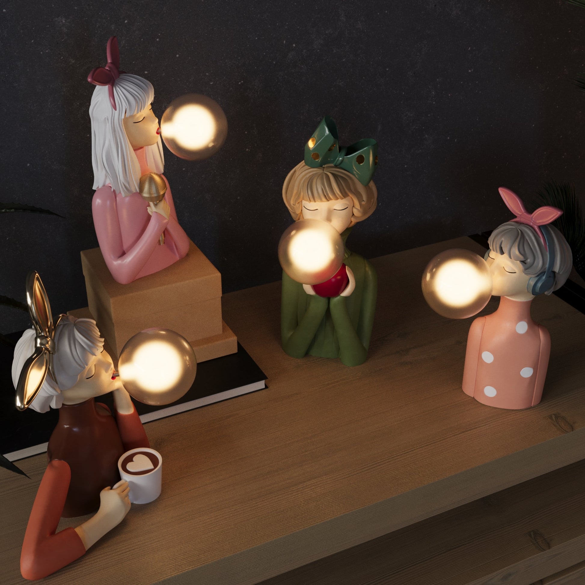 Lampe de table Artisan Sisters de style naturel