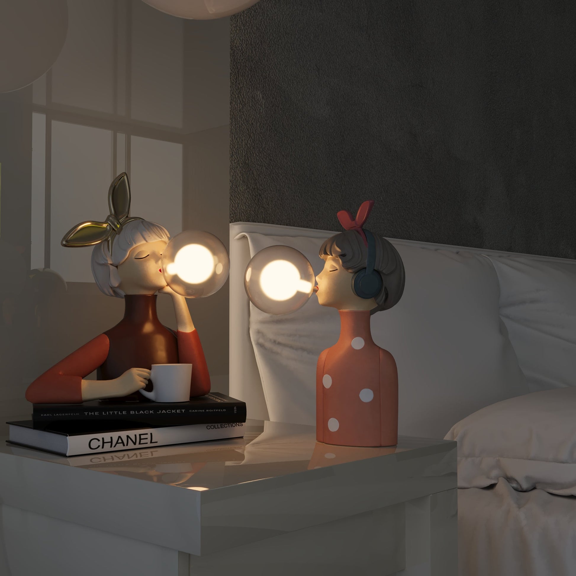 Lampe de table Artisan Sisters de style naturel