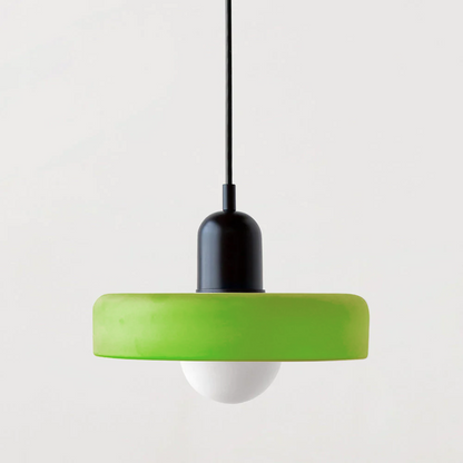 Coloured Glass Pendant Light Bauhaus Style