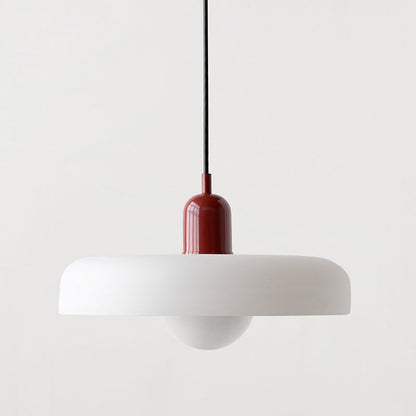 Coloured Glass Pendant Light Bauhaus Style
