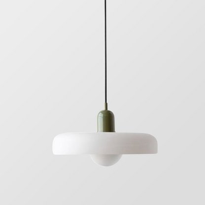 Coloured Glass Pendant Light Bauhaus Style
