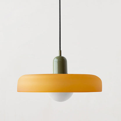 Coloured Glass Pendant Light Bauhaus Style