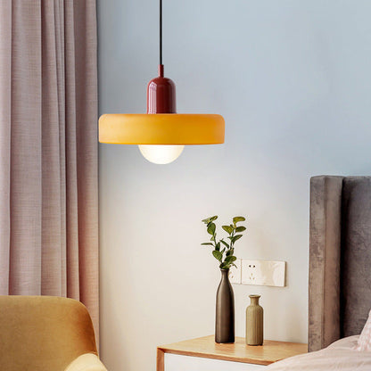 Coloured Glass Pendant Light Bauhaus Style
