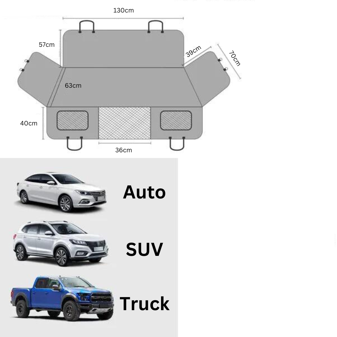 Hard Floor Car Seat Extender for Dogs