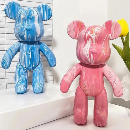 Vibrant Colorful Bear Toy, Playful and Fun