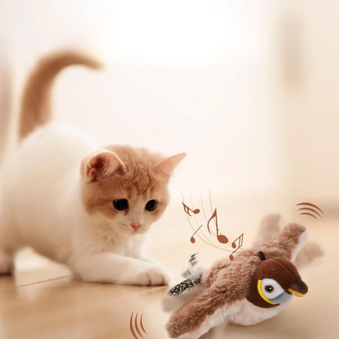 Fluttering Feather Cat Toy, Interactive Play