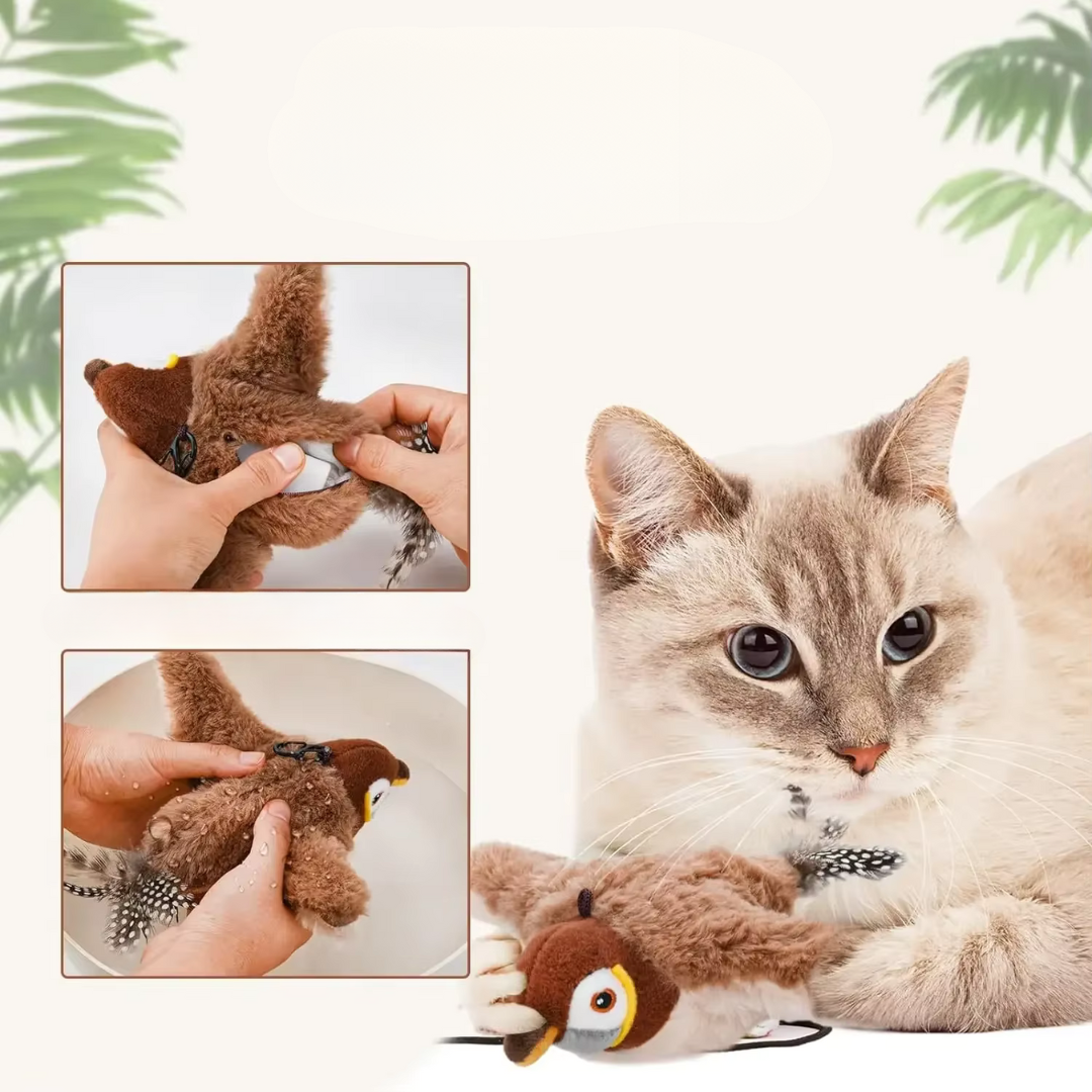Fluttering Feather Cat Toy, Interactive Play