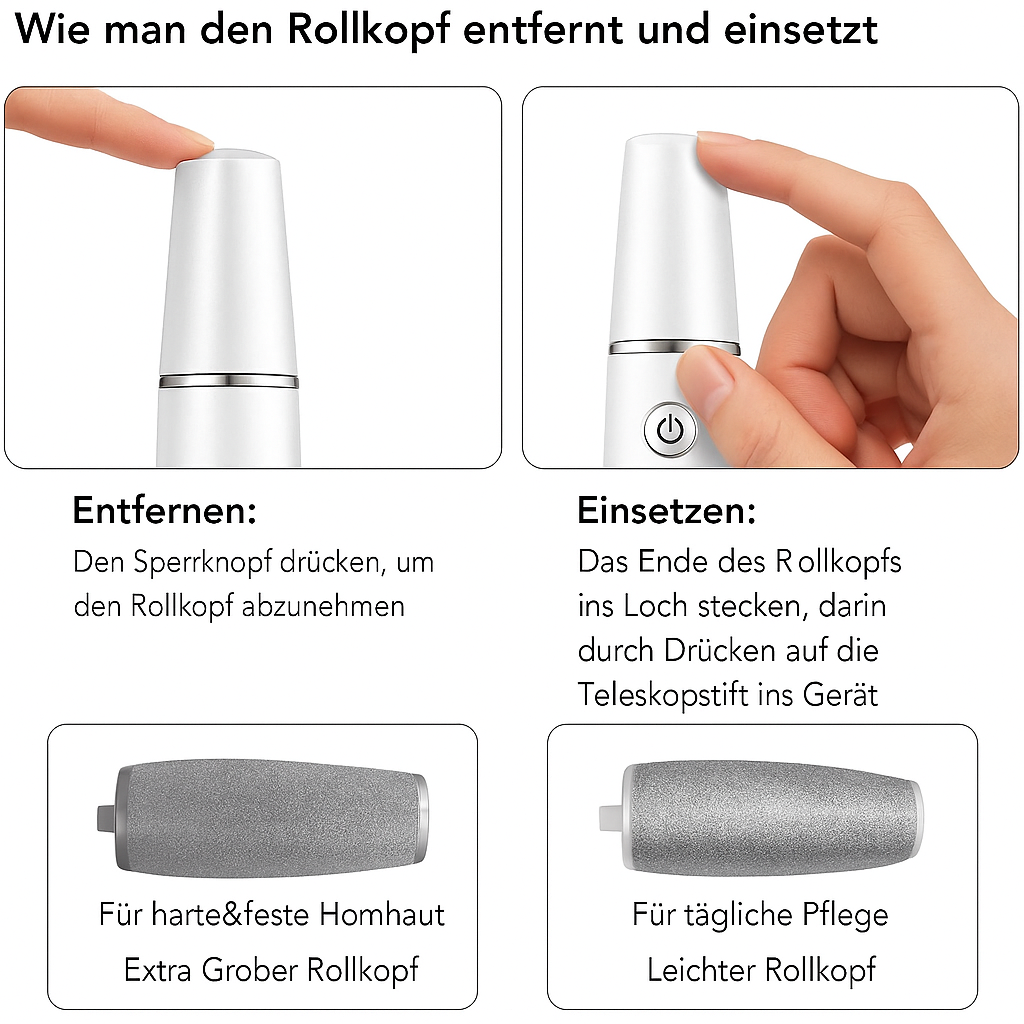 Efficient Electric Callus Remover, Gentle Foot Care