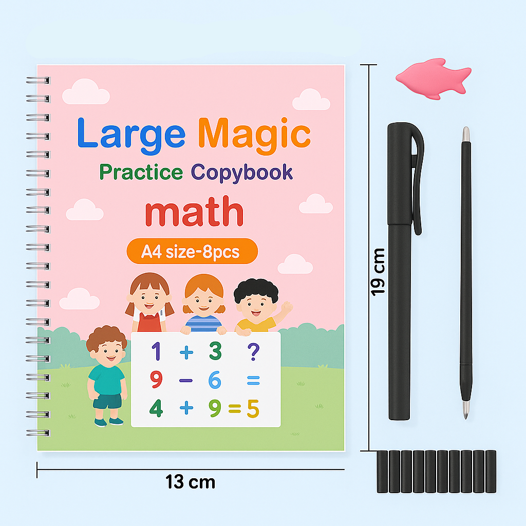 (done) Calligraphy Practice Book Set for Kids | Montessori Preschool Workbook