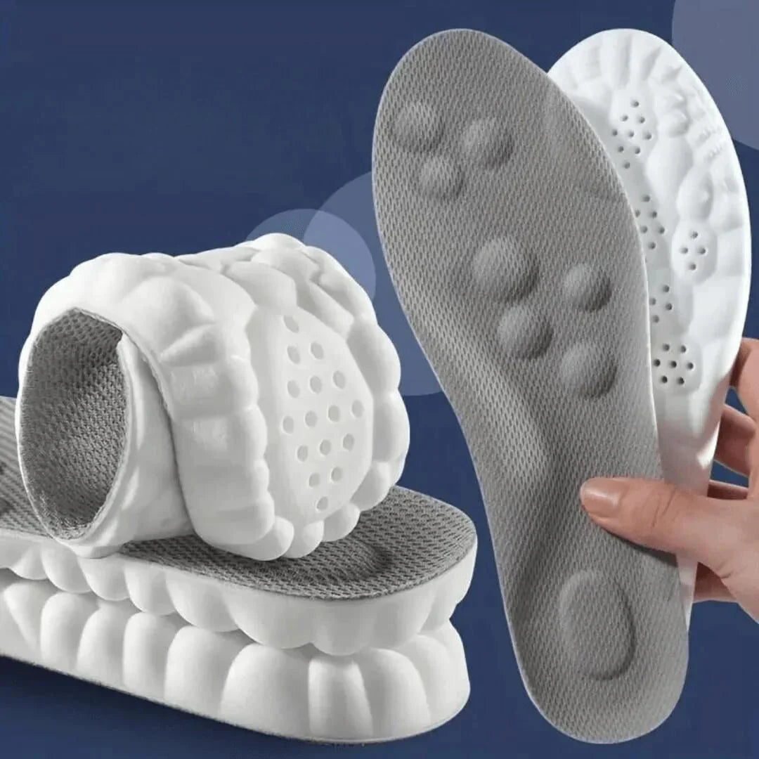 Supportive 4D Insoles, Adaptive Comfort