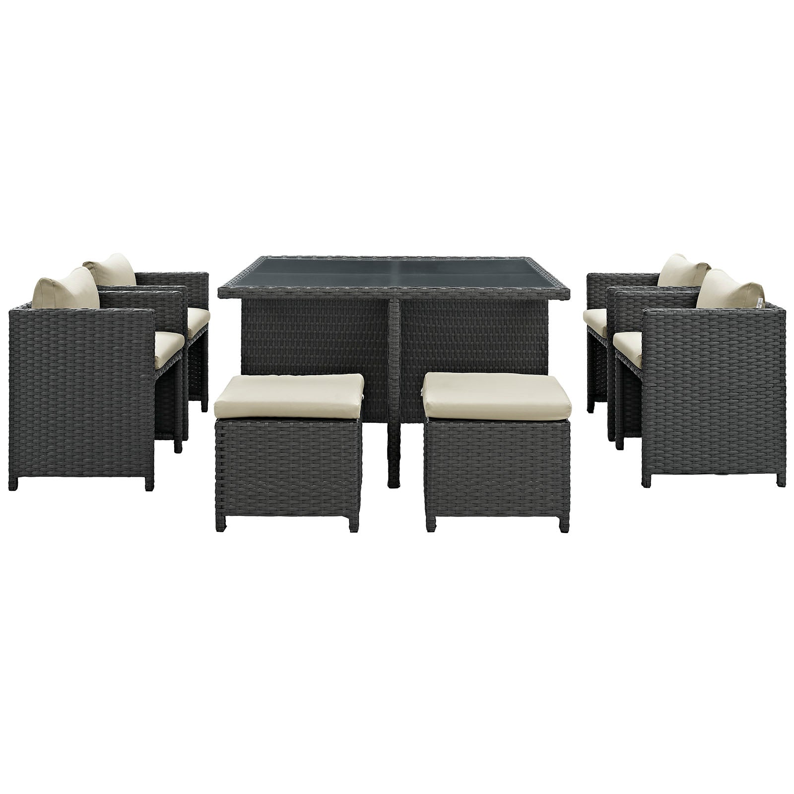 Sojourn 9 Piece Outdoor Patio Sunbrella® Dining Set by Modway