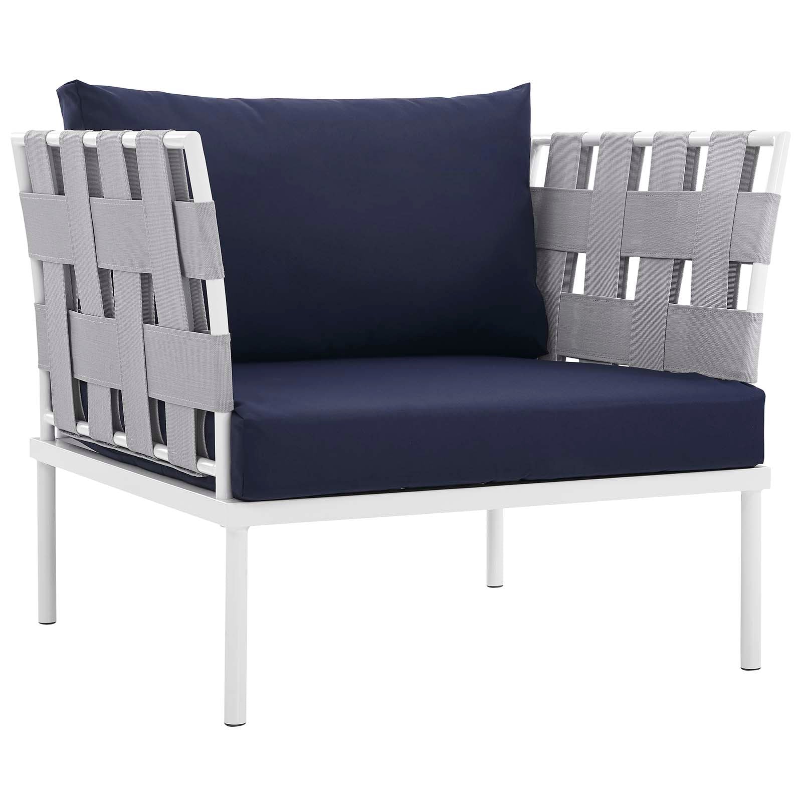 Harmony 10 Piece Outdoor Patio Aluminum Sectional Sofa Set by Modway