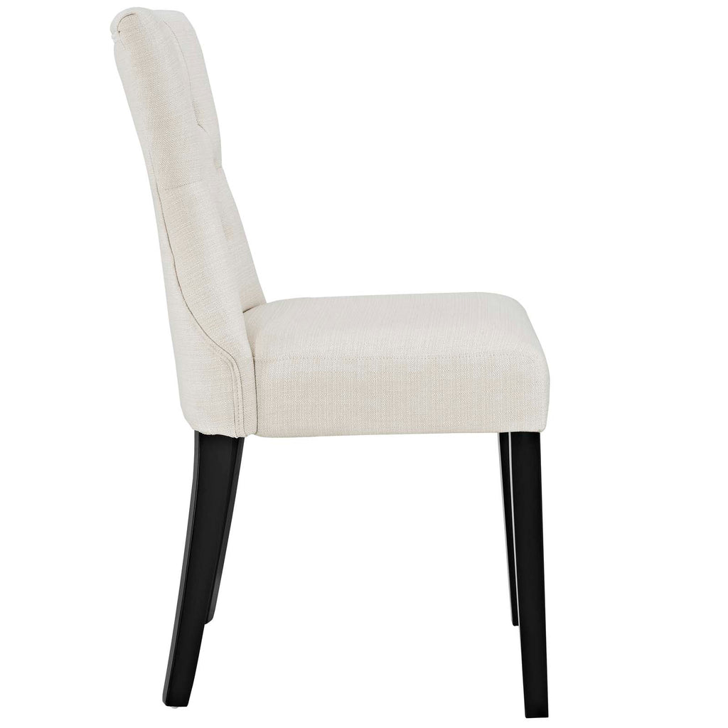 Silhouette Upholstered Fabric Dining Side Chairs Set of 4 by Modway