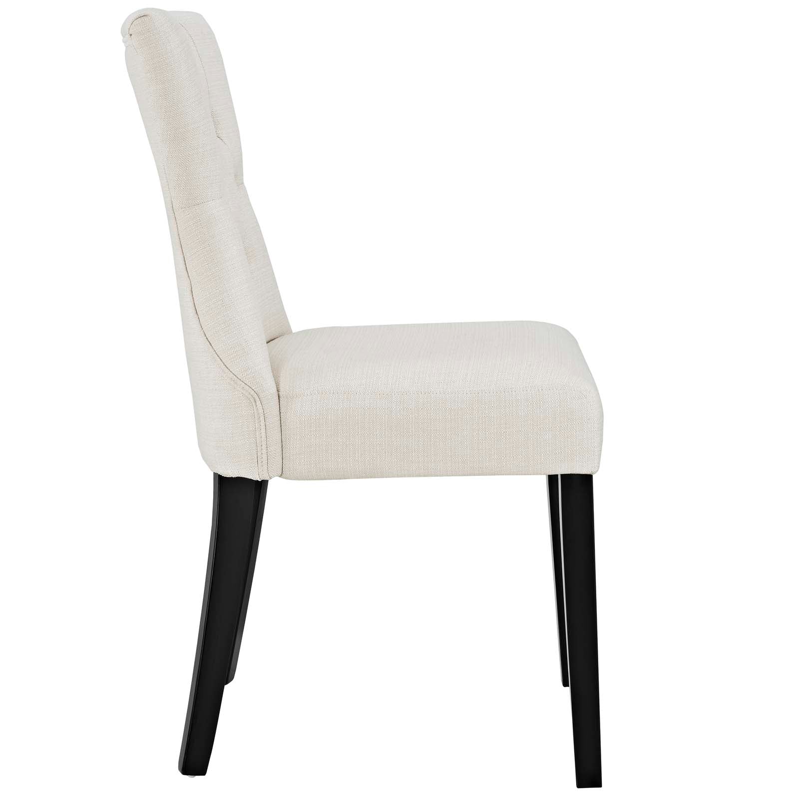 Silhouette Upholstered Fabric Dining Side Chairs Set of 4 by Modway
