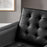 Loft Tufted Vegan Leather Armchair