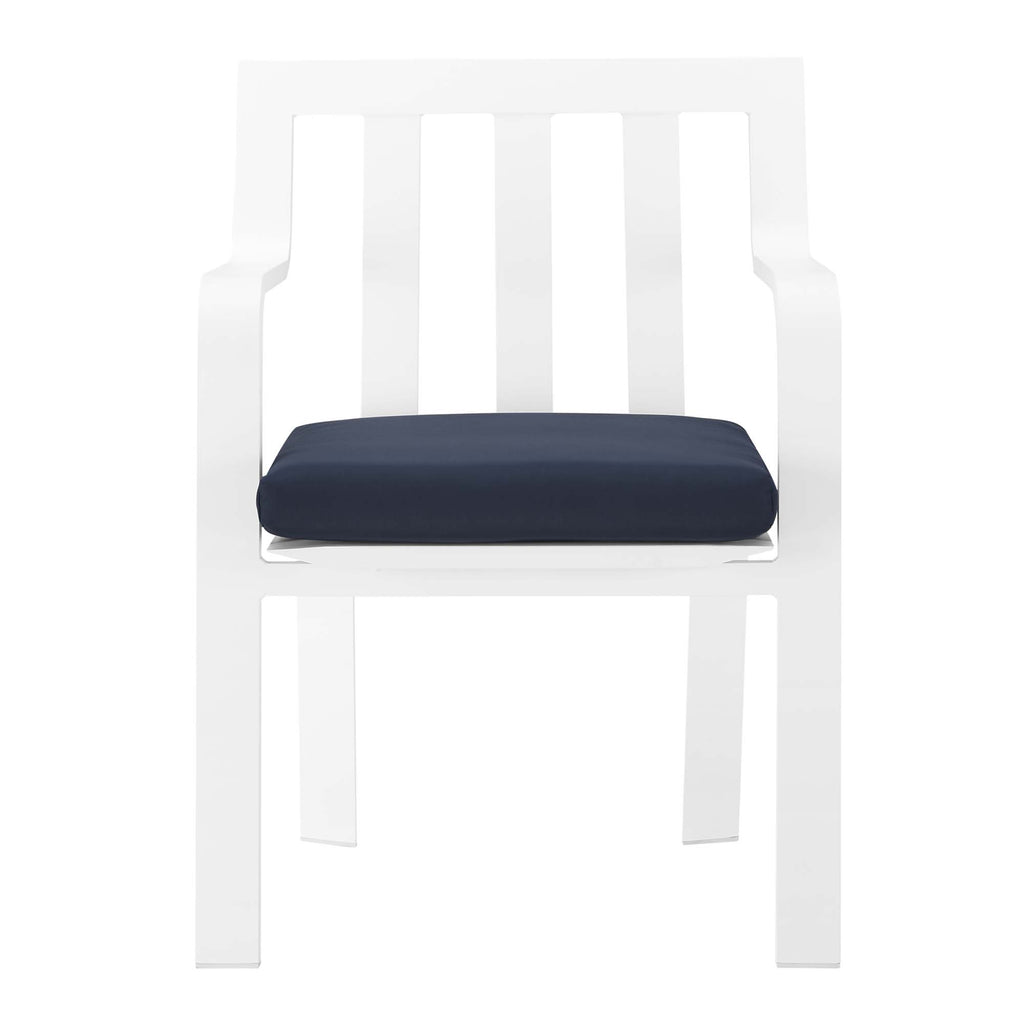 Raleigh Stackable Outdoor Patio Aluminum Dining Armchair by Modway