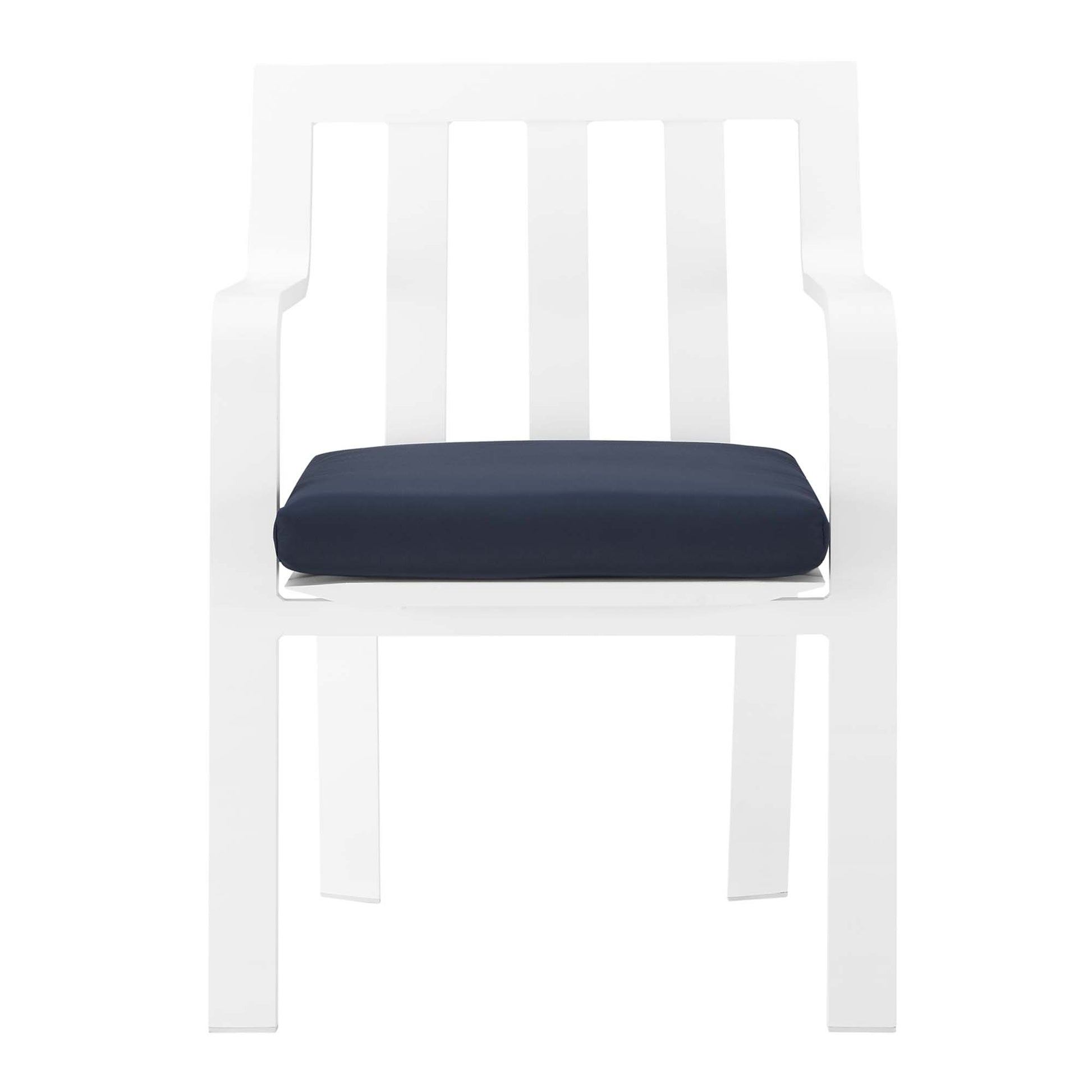 Raleigh Stackable Outdoor Patio Aluminum Dining Armchair by Modway