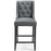 Baronet Tufted Button Upholstered Fabric Counter Stool