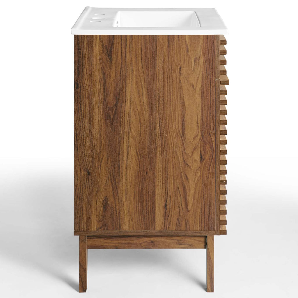 Render 18" and 24" Bathroom Vanities with White Basin Included