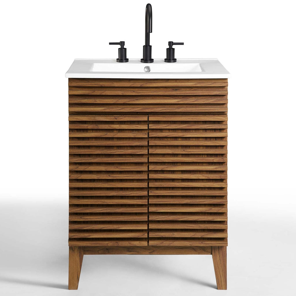 Render 18" and 24" Bathroom Vanities with White Basin Included