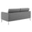 Loft Tufted Upholstered Faux Leather Loveseat and Armchair Set