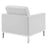 Loft Tufted Upholstered Faux Leather Loveseat and Armchair Set
