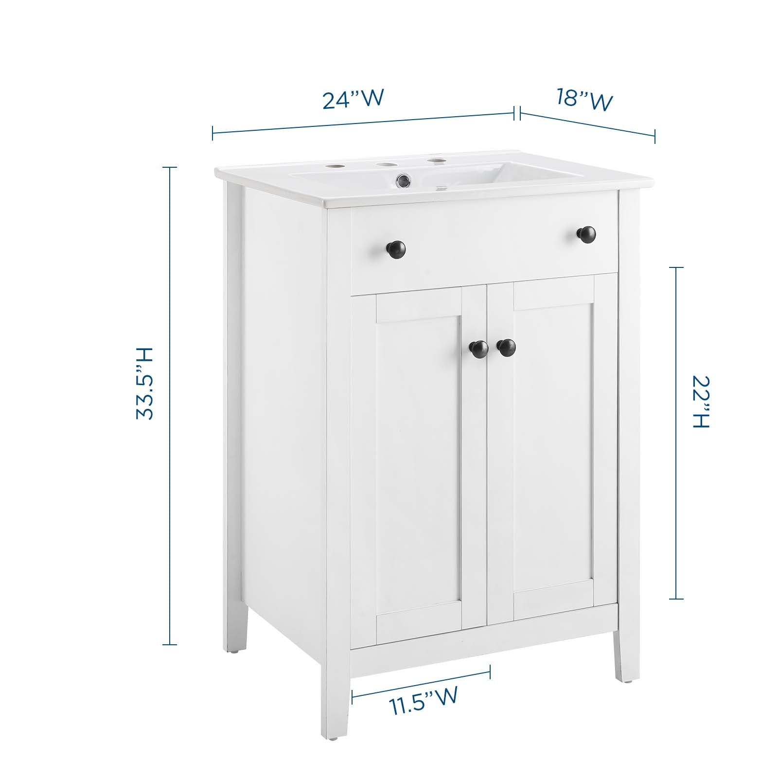 Nantucket Bathroom Vanity Basin Included