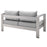 Shore Sunbrella® Fabric Outdoor Patio Aluminum 3 Piece Set