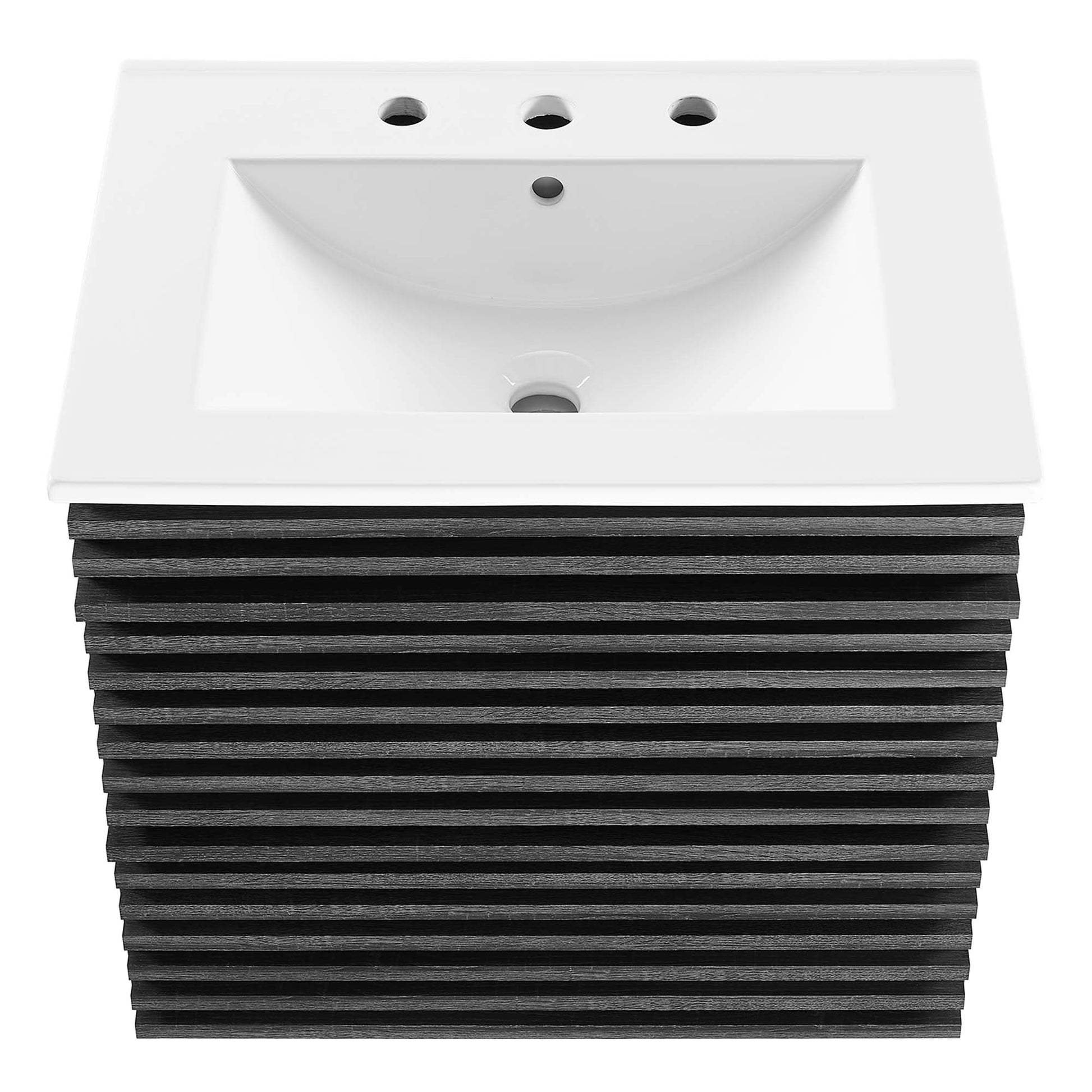 Render Wall-Mount Bathroom Vanity with White Basin Included