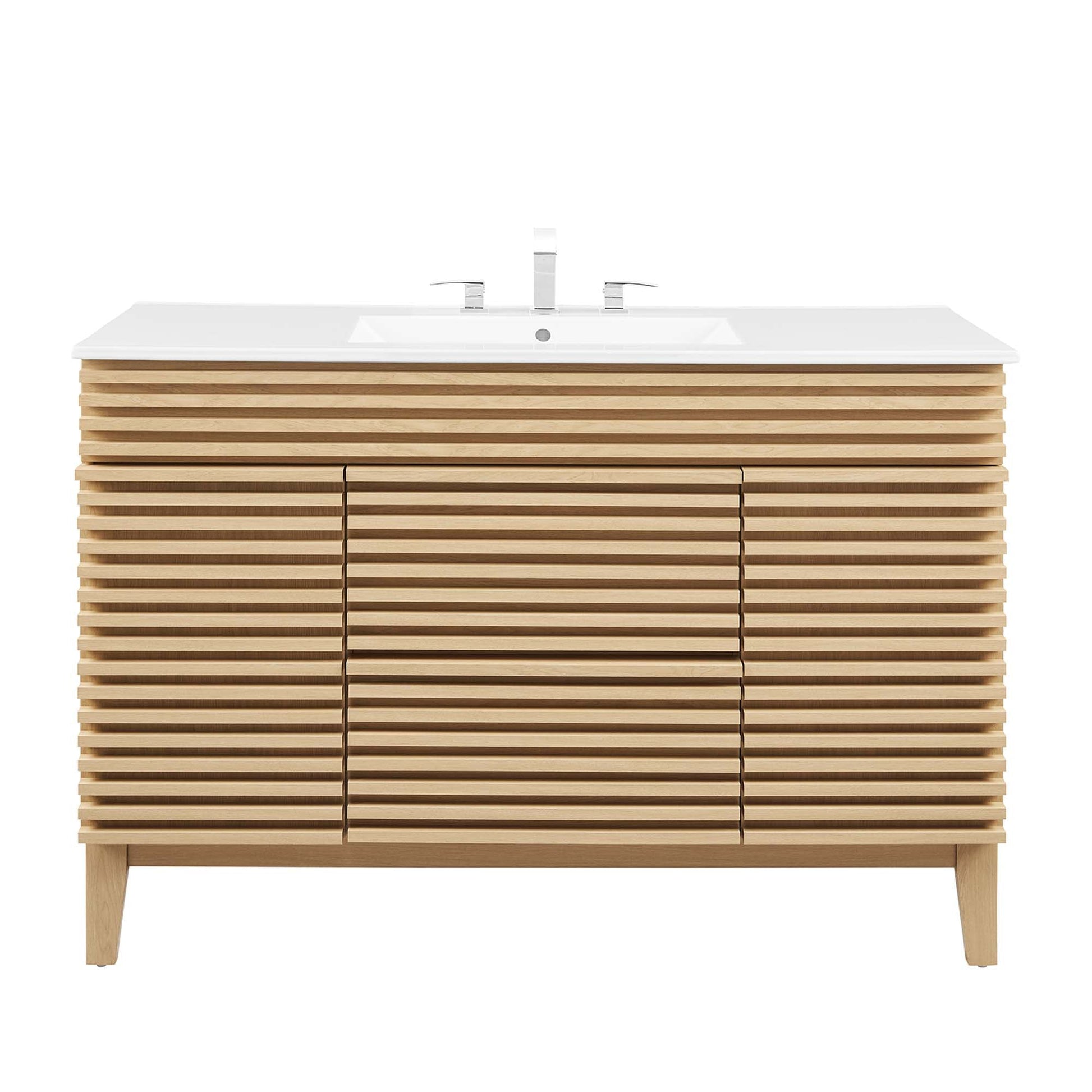 Render 48" Bathroom Vanity with White Basin Included